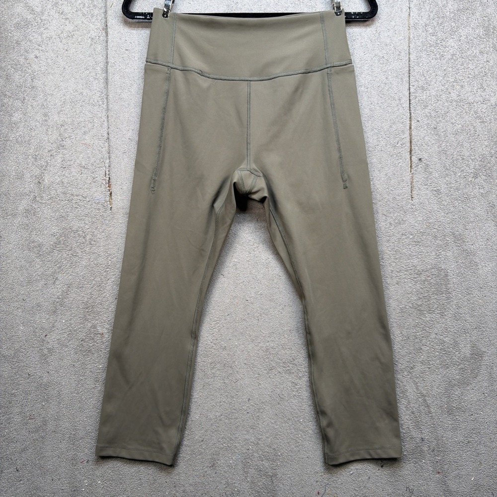 NOBULL Womens Training Capri Leggings Medium Brown High Rise Gym Workout